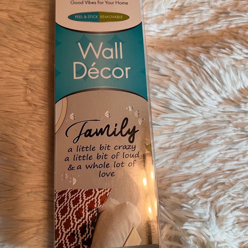 Cream and Brown Wall Decor Art with Family Design